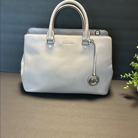 Michael Kors Light Gray Tote Bag - Picture 1 of 17